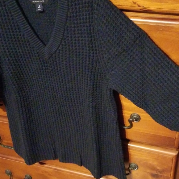 Brand new Navy Lands' End sweater S 6-8 - Picture 3 of 5